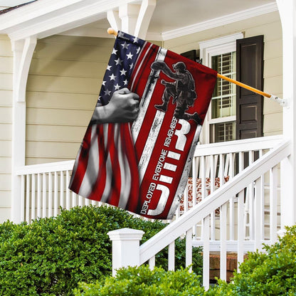 US Veteran Flag, Remember Everyone Deployed - Veteran Flag, Veteran Garden Flags