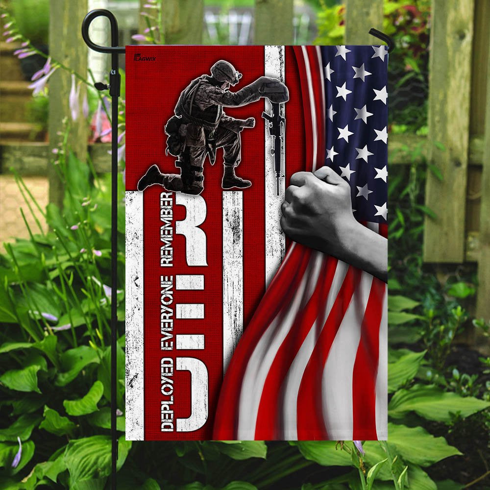 US Veteran Flag, Remember Everyone Deployed - Veteran Flag, Veteran Garden Flags