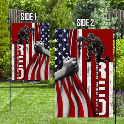 US Veteran Flag, Remember Everyone Deployed - Veteran Flag, Veteran Garden Flags
