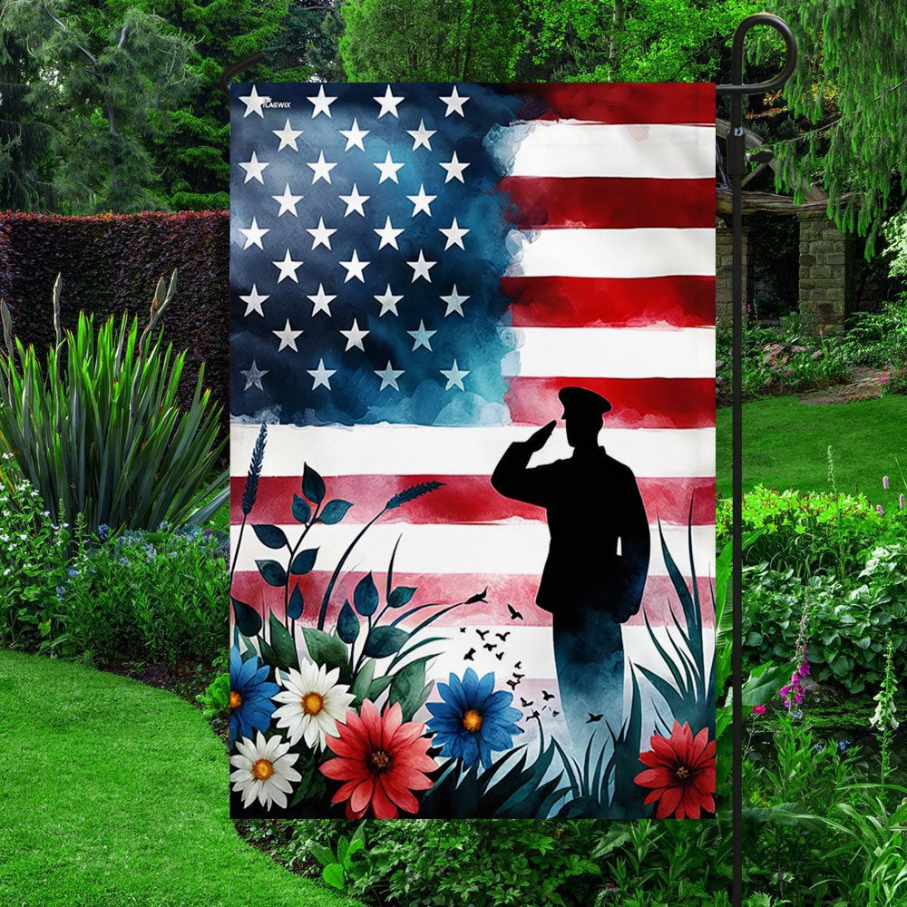 US Veteran Flag, Remembrance Of Fallen Veteran Memorial Day Flag, Veteran Garden Flags