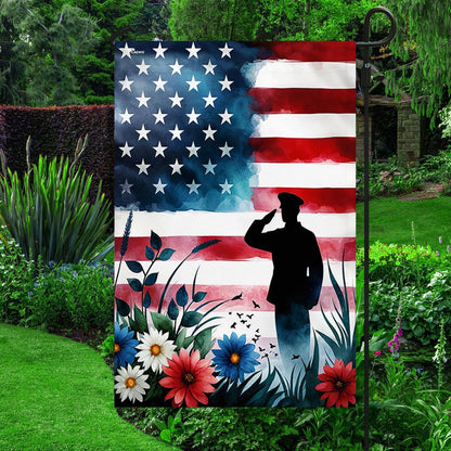 US Veteran Flag, Remembrance Of Fallen Veteran Memorial Day Flag, Veteran Garden Flags