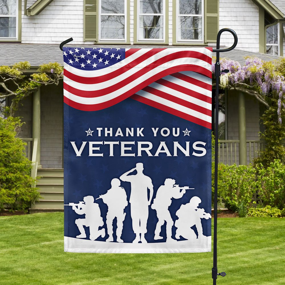 US Veteran Flag, Thank You Veterans The Us American Flag, Veteran Garden Flags