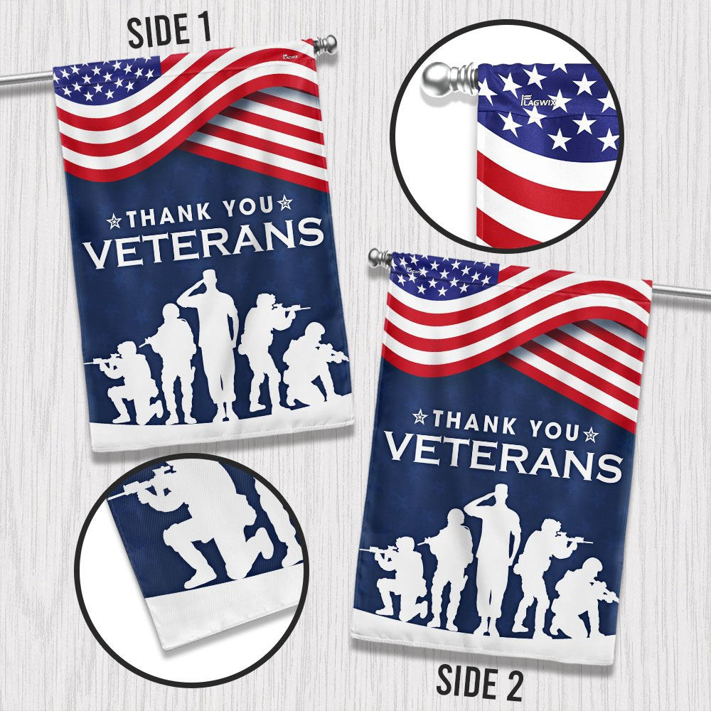 US Veteran Flag, Thank You Veterans The Us American Flag, Veteran Garden Flags