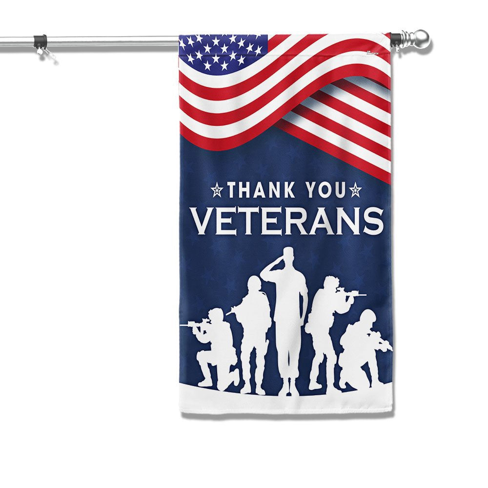US Veteran Flag, Thank You Veterans The Us American Flag, Veteran Garden Flags