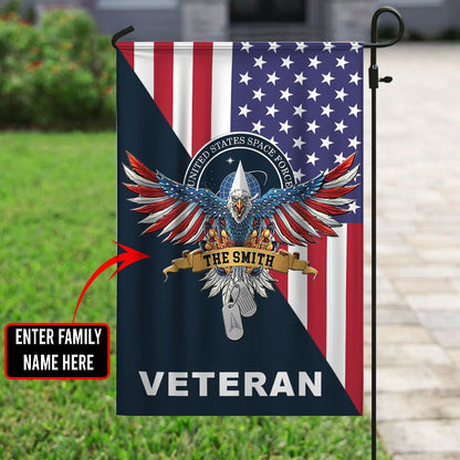 US Veteran Flag, U.S Space Force Flag, Veteran Garden Flags