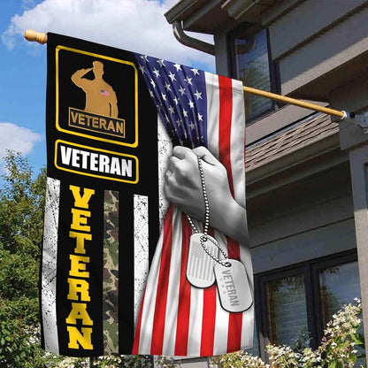 US Veteran Flag, Us 1 Veteran Garden Flag, Veteran Garden Flags