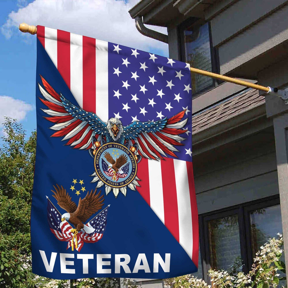 US Veteran Flag, Us 2 Veteran Garden Flag, Veteran Garden Flags