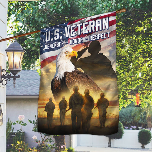 US Veteran Flag, Us Veteran American Memorial Flag, Veteran Garden Flags