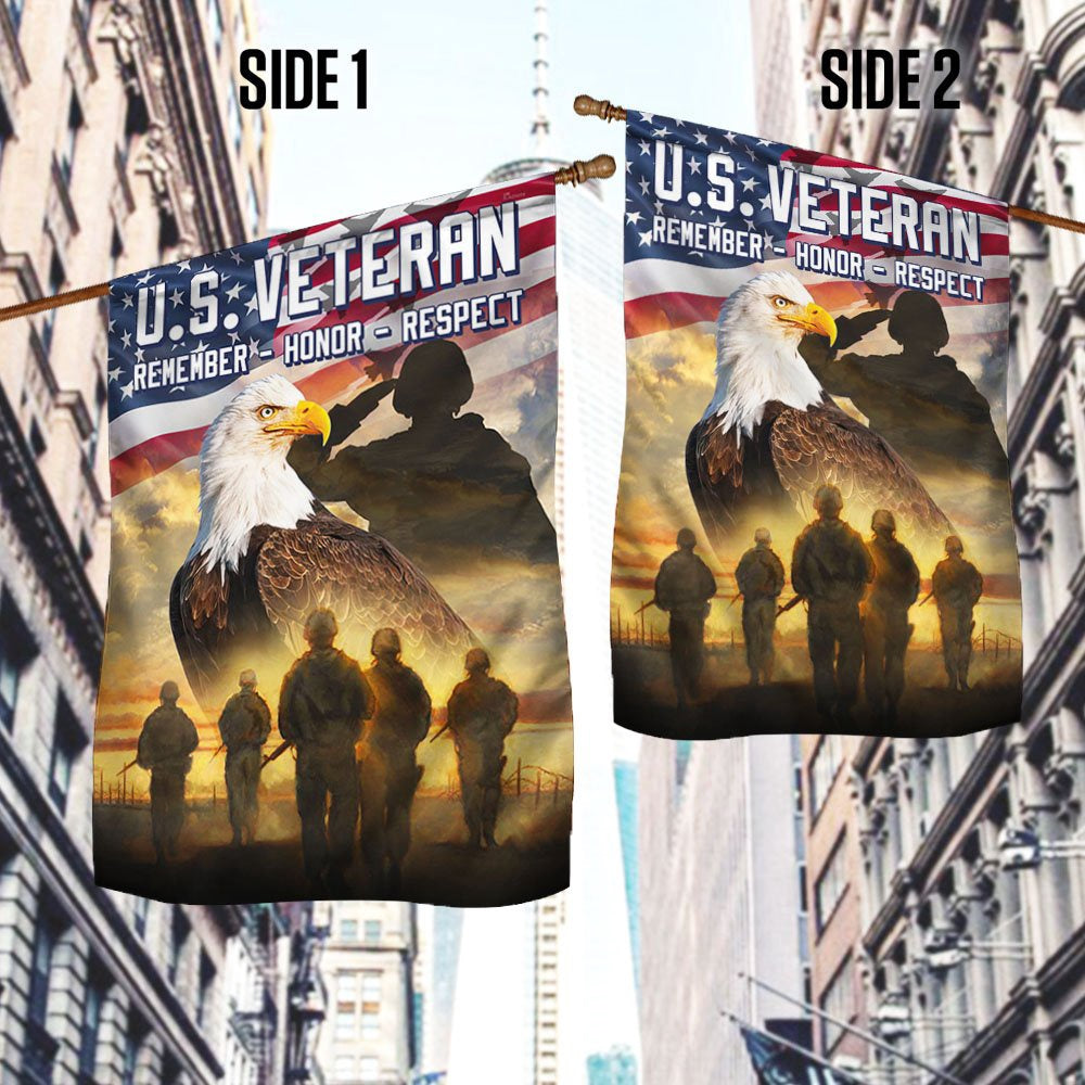 US Veteran Flag, Us Veteran American Memorial Flag, Veteran Garden Flags