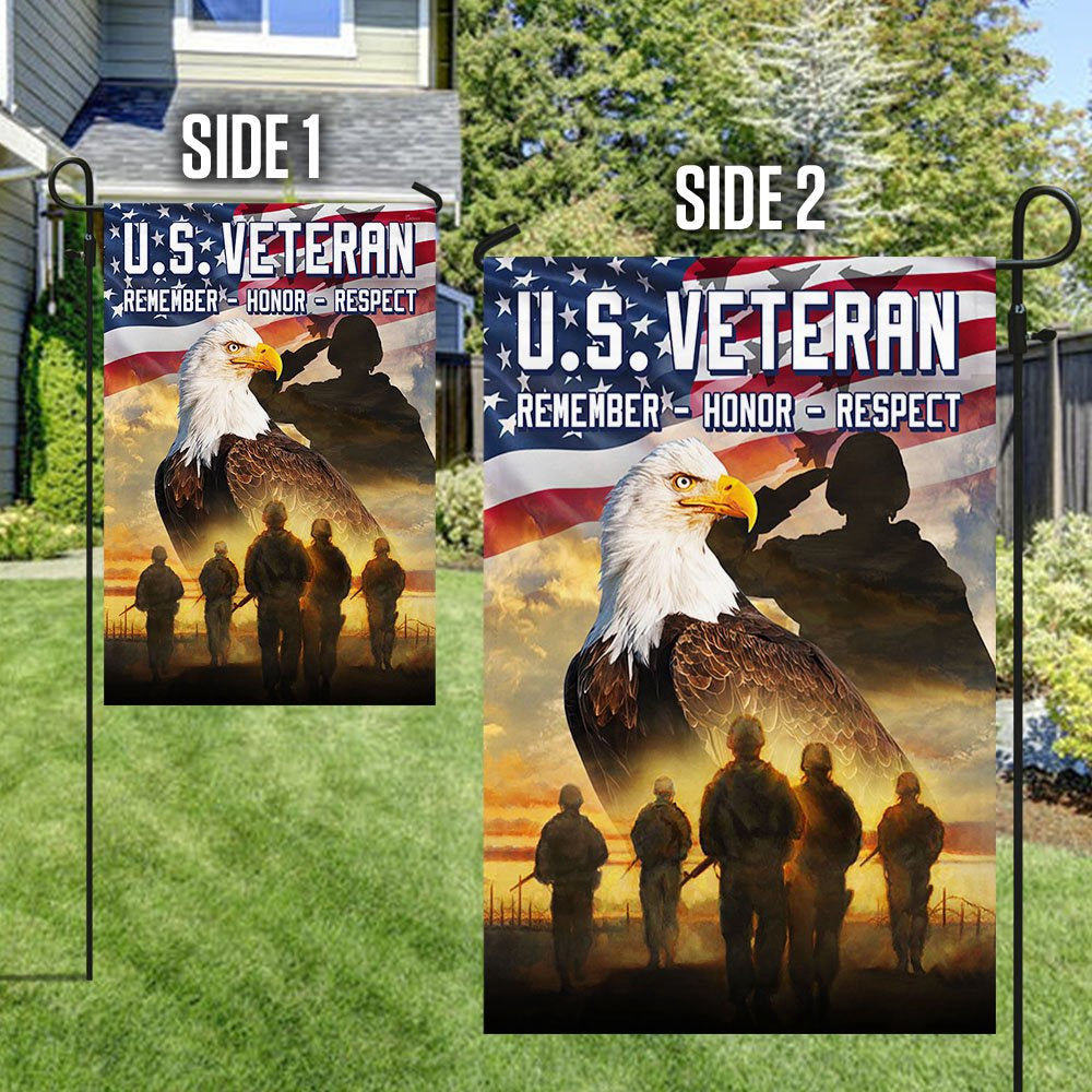 US Veteran Flag, Us Veteran American Memorial Flag, Veteran Garden Flags