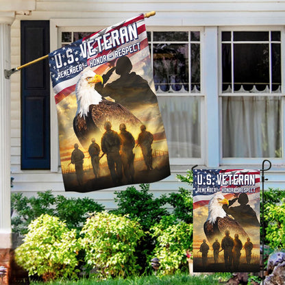 US Veteran Flag, Us Veteran American Memorial Flag, Veteran Garden Flags