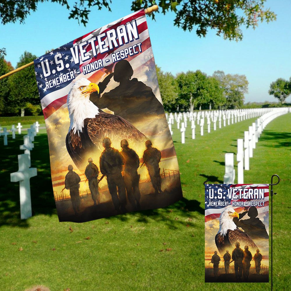 US Veteran Flag, Us Veteran American Memorial Flag, Veteran Garden Flags