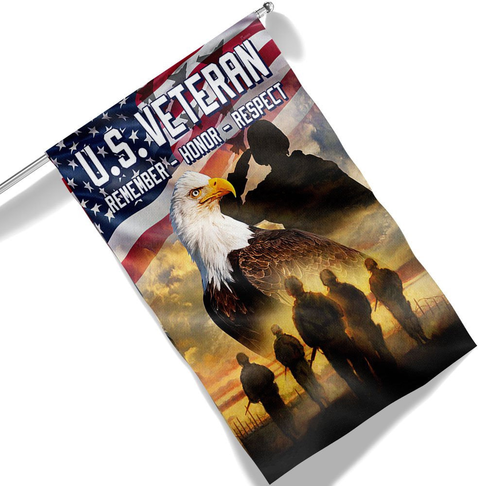 US Veteran Flag, Us Veteran American Memorial Flag, Veteran Garden Flags