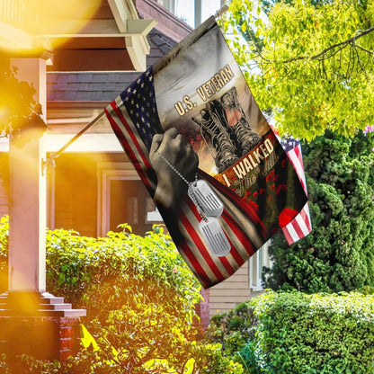 US Veteran Flag, Us Veteran I Walked The Walk Flag, Veteran Garden Flags