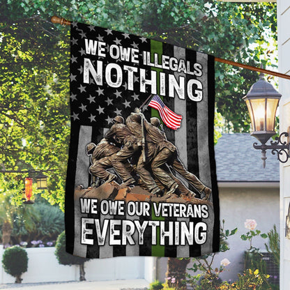 US Veteran Flag, Veteran. The Green Line Flag, Veteran Garden Flags