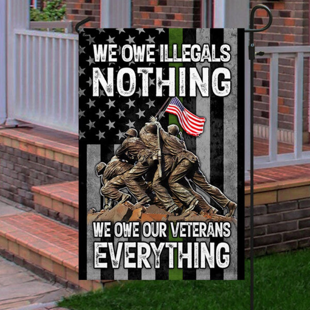 US Veteran Flag, Veteran. The Green Line Flag, Veteran Garden Flags