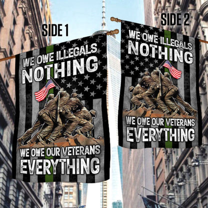 US Veteran Flag, Veteran. The Green Line Flag, Veteran Garden Flags