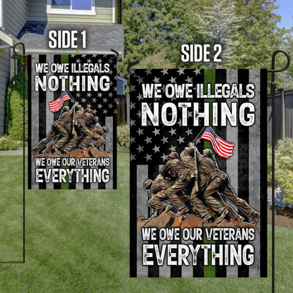 US Veteran Flag, Veteran. The Green Line Flag, Veteran Garden Flags