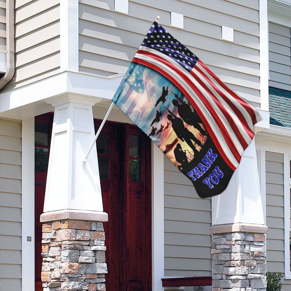 US Veteran Flag, Veteran - Thank You Flag, Veteran Garden Flags