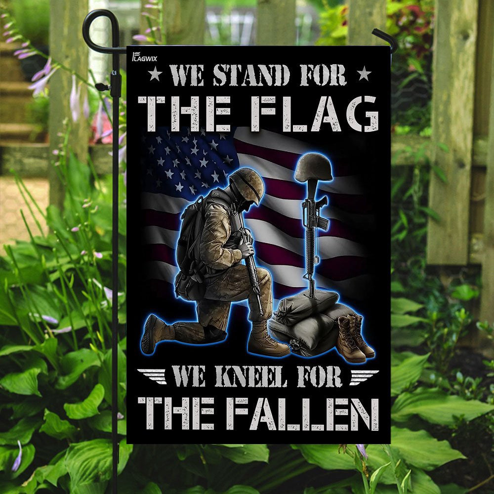 US Veteran Flag, Veteran - We Stand For The Flag Flag, Veteran Garden Flags