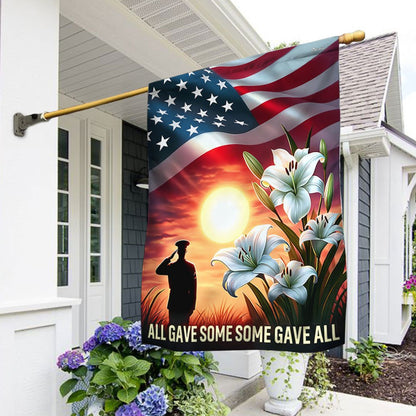 US Veteran Flag, Veteran All Gave Some Some Gave All Flag, Veteran Garden Flags