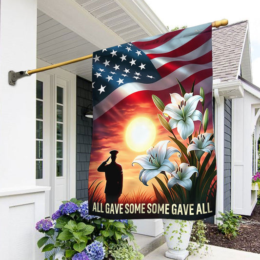 US Veteran Flag, Veteran All Gave Some Some Gave All Flag, Veteran Garden Flags