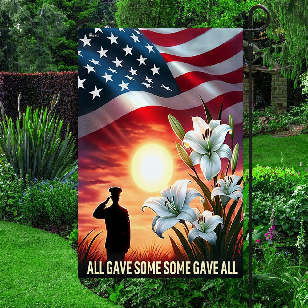 US Veteran Flag, Veteran All Gave Some Some Gave All Flag, Veteran Garden Flags