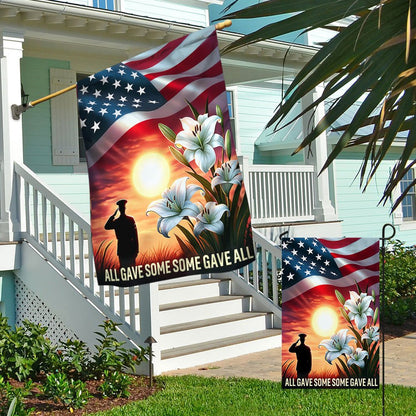 US Veteran Flag, Veteran All Gave Some Some Gave All Flag, Veteran Garden Flags