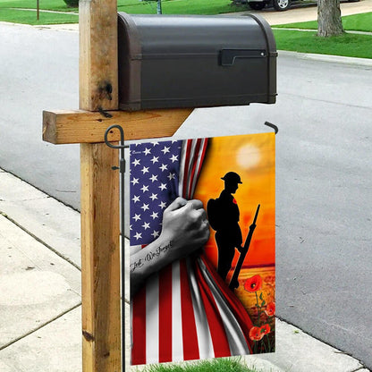 US Veteran Flag, Veteran Lest We Forget Flag, Veteran Garden Flags