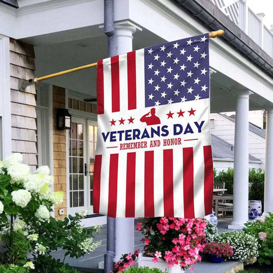 US Veteran Flag, Veterans Day Remember And Honor American Flag, Veteran Garden Flags