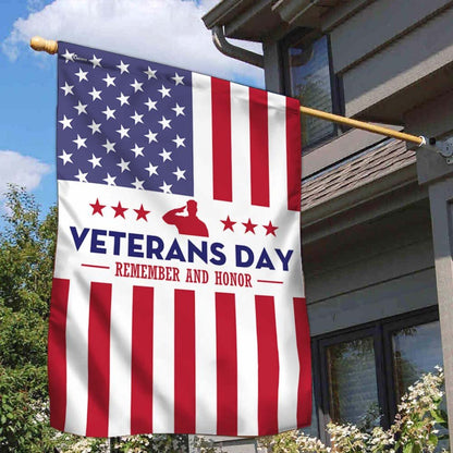 US Veteran Flag, Veterans Day Remember And Honor American Flag, Veteran Garden Flags