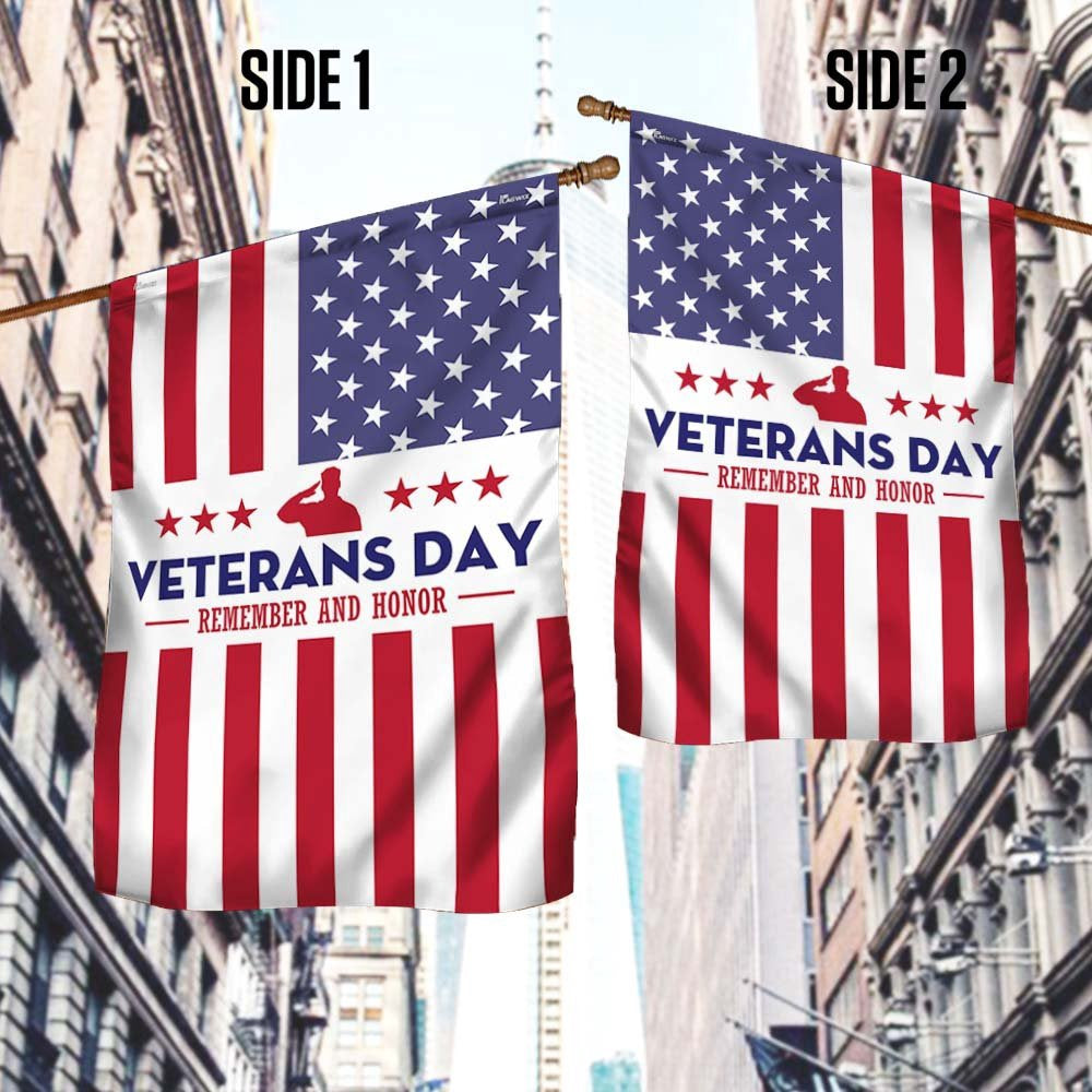 US Veteran Flag, Veterans Day Remember And Honor American Flag, Veteran Garden Flags
