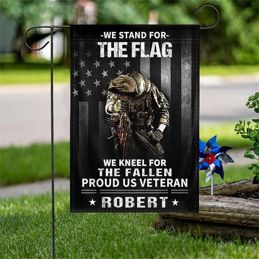 US Veteran Flag, We Stand For The Flag Flag, Veteran Garden Flags