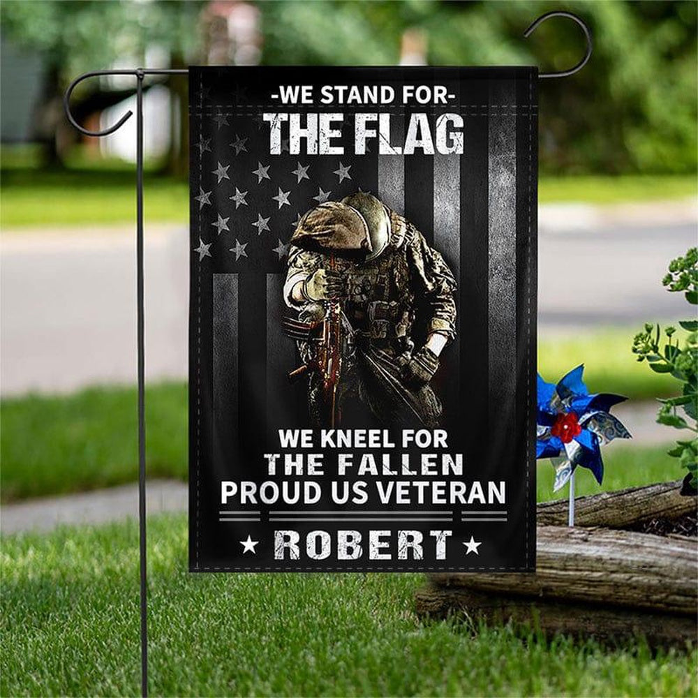 US Veteran Flag, We Stand For The Flag Flag, Veteran Garden Flags