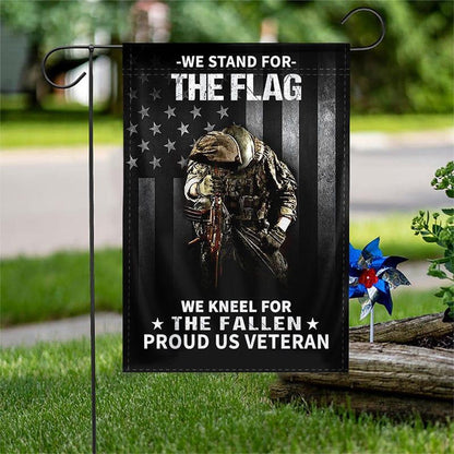 US Veteran Flag, We Stand For The Flag Flag, Veteran Garden Flags