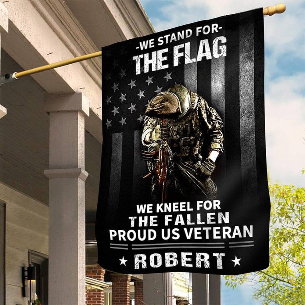 US Veteran Flag, We Stand For The Flag Flag, Veteran Garden Flags