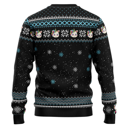 Unicorn Pew Pew Ugly Christmas Sweater