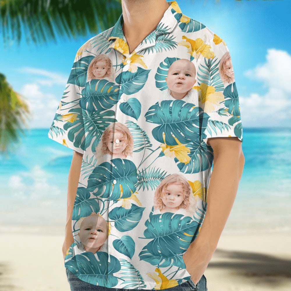 Upload Face Photo Hawaiian Shirt, Custom Hawaiian Shirts With Face