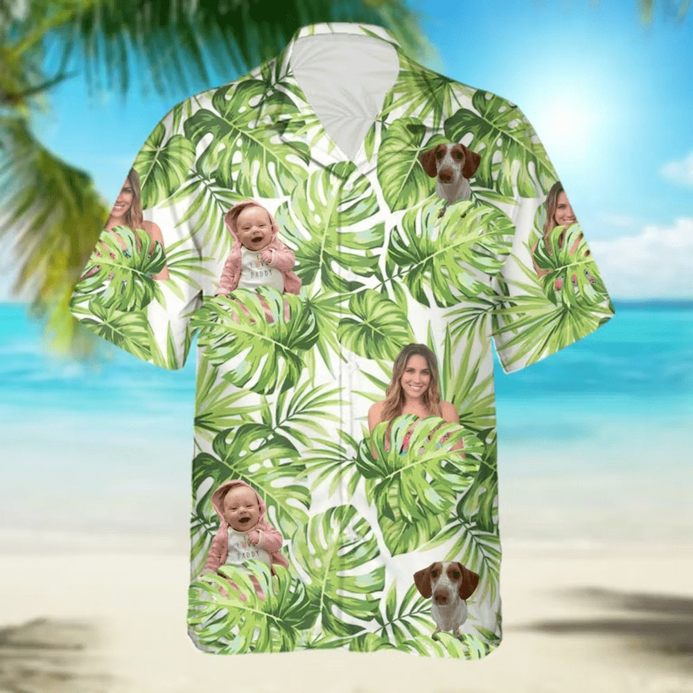 Upload Photo Custom Hawaiian Shirt, Custom Hawaiian Shirts With Face