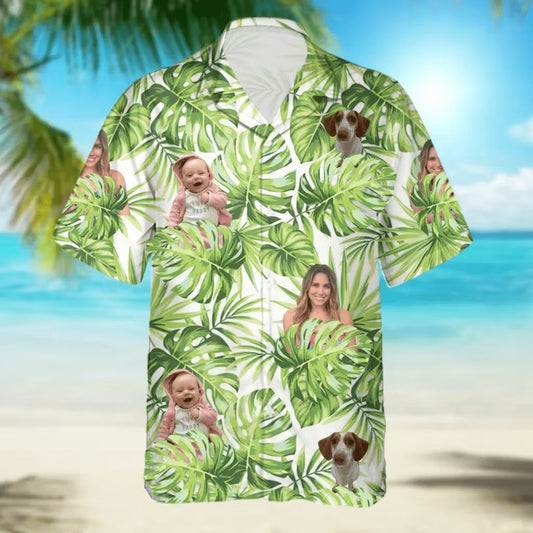 Upload Photo Custom Hawaiian Shirt, Custom Hawaiian Shirts With Face