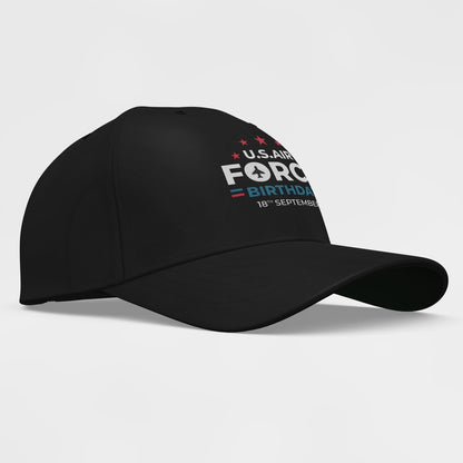 Us Air Force Cap, Customized 76Th US Air Force Birthday 18Th September Embroidered Cap, Embroidered Dad Hat