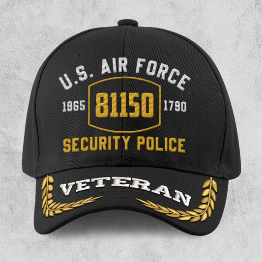 Us Air Force Cap, Customized Afscs Us Air Force 81150 Security Police Embroidered Cap, Embroidered Dad Hat