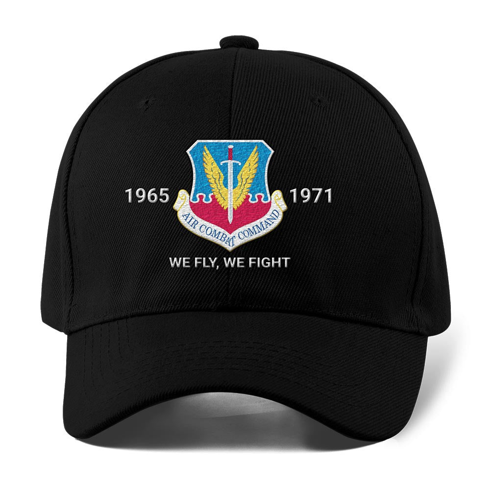 Us Air Force Cap, Customized Air Combat Command Acc Embroidered Cap, Embroidered Dad Hat