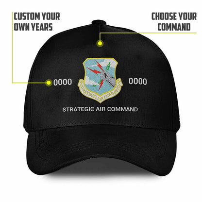 Us Air Force Cap, Customized Air Force Insignias Strategic Air Command Embroidered Cap, Embroidered Dad Hat