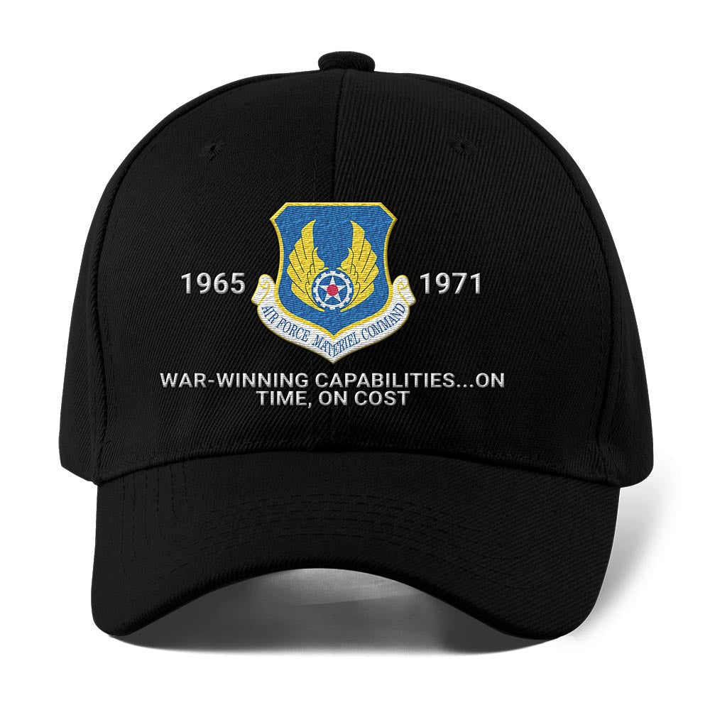 Us Air Force Cap, Customized Air Force Materiel Command Afmc Embroidered Cap, Embroidered Dad Hat