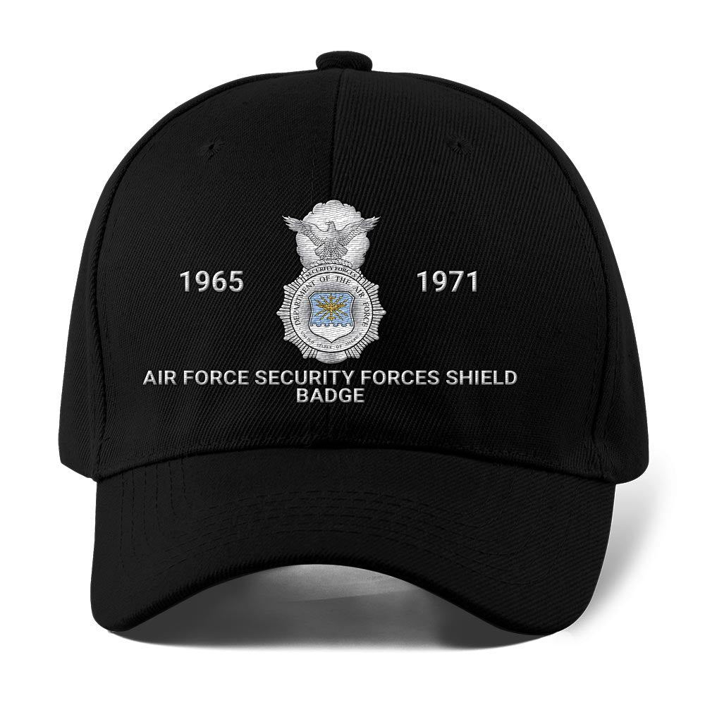 Us Air Force Cap, Customized Air Force Security Forces Shield Badge Embroidered Cap, Embroidered Dad Hat