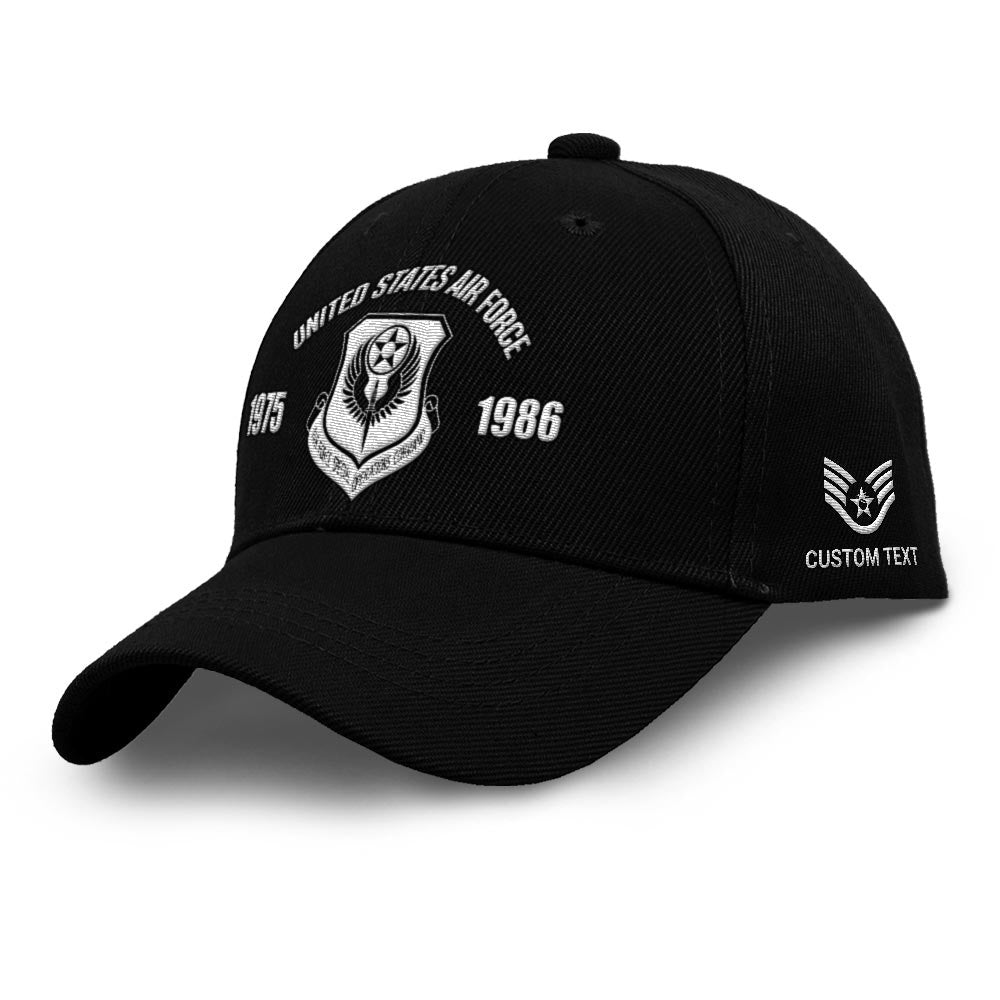 Us Air Force Cap, Customized Air Force Special Operations Command Rank Embroidered Cap, Embroidered Dad Hat