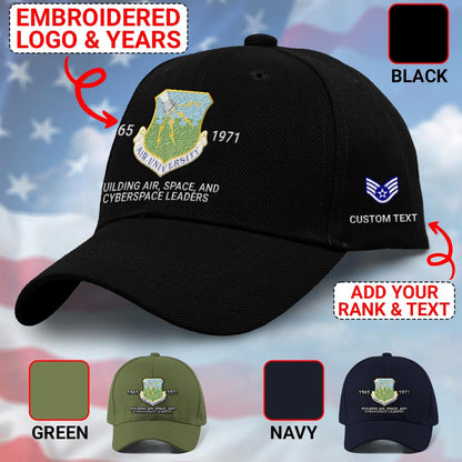 Us Air Force Cap, Customized Air University Embroidered Cap, Embroidered Dad Hat