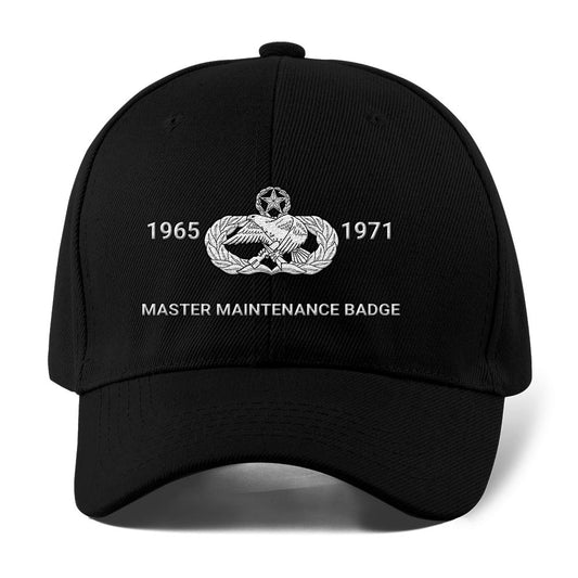 Us Air Force Cap, Customized Master Maintenance Badge Embroidered Cap, Embroidered Dad Hat