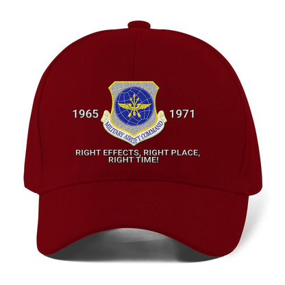 Us Air Force Cap, Customized Military Airlift Command Embroidered Cap, Embroidered Dad Hat